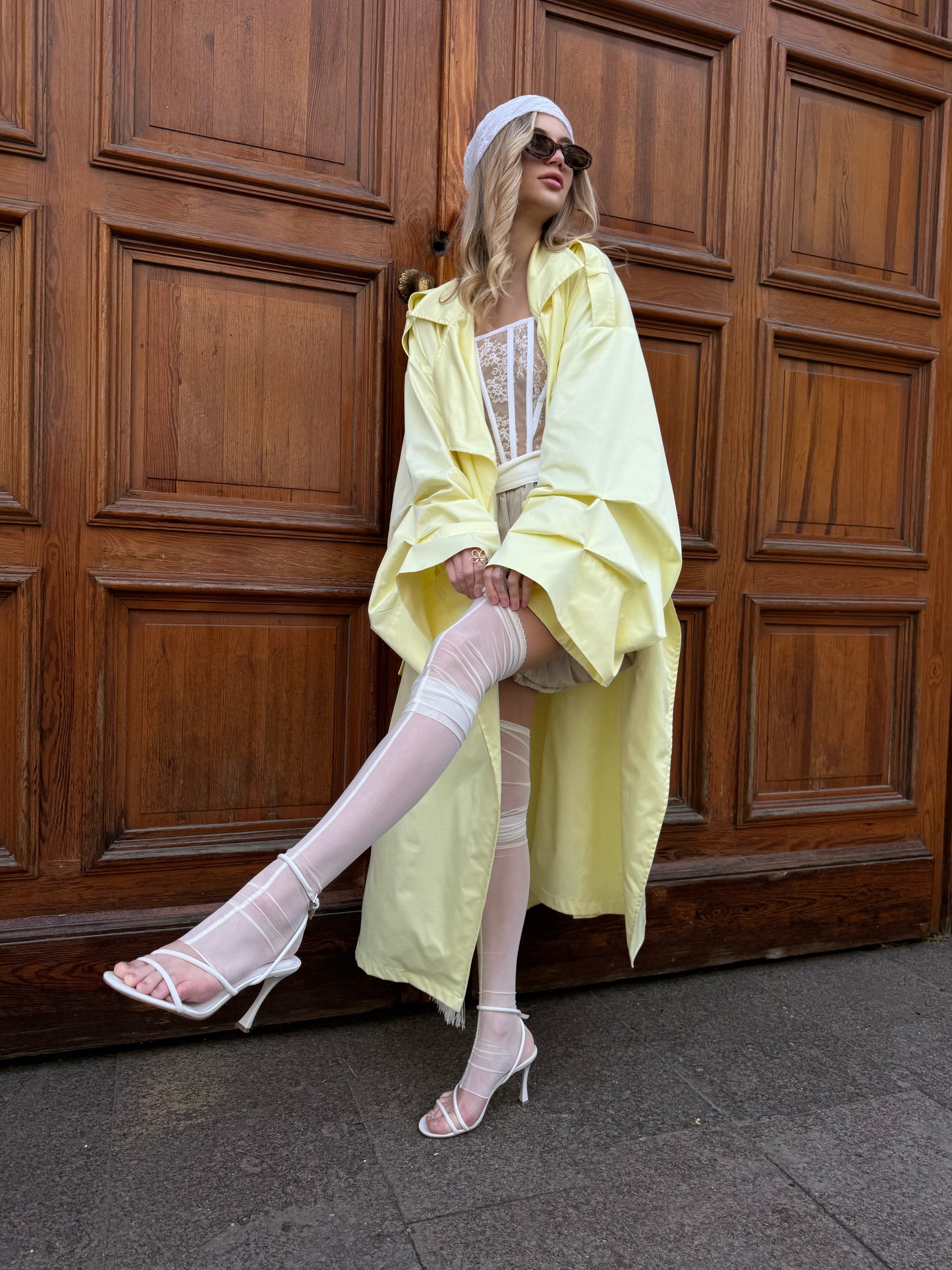 Trench coat Maxi - yellow