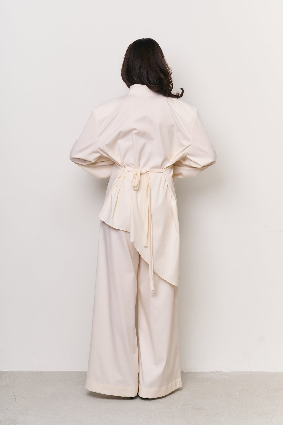 Wide trousers - beige